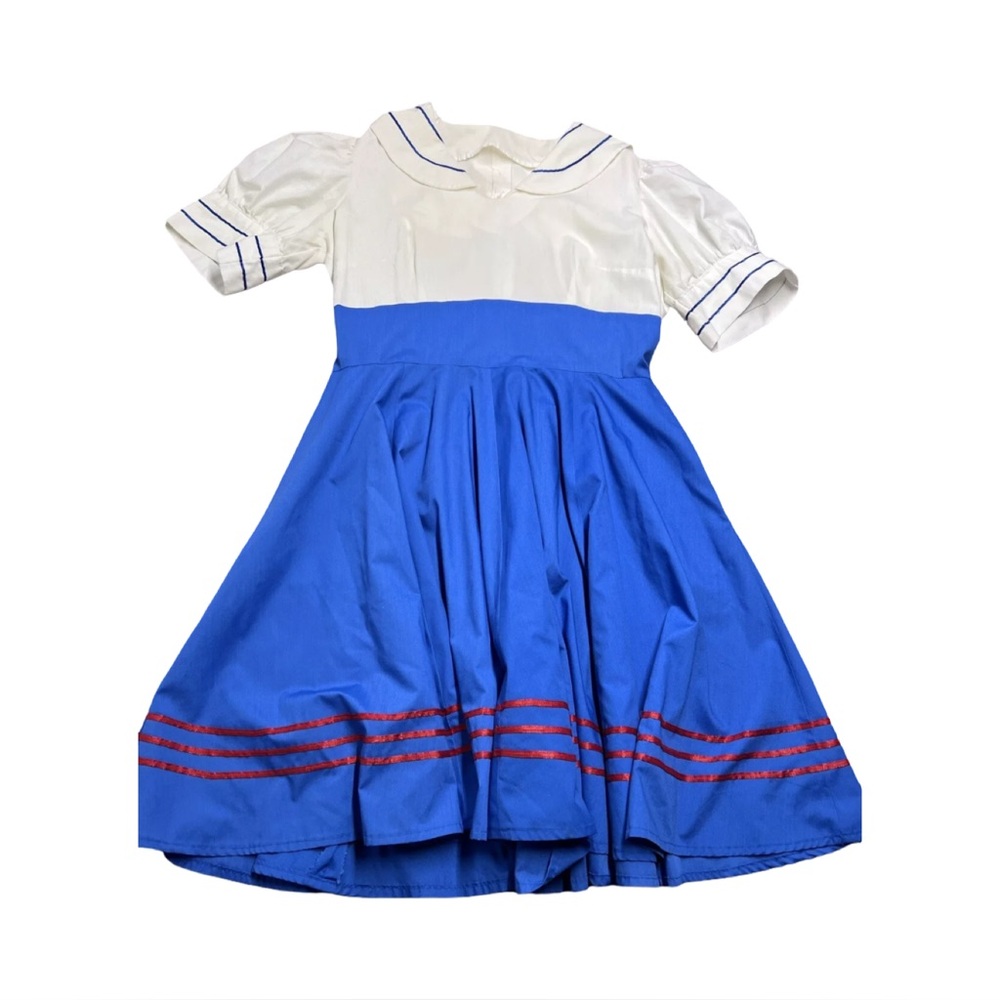 Adorable 1930//1940s era vintage patriotic sailor dress